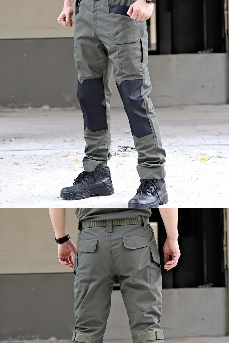 Raiders Tactical Pants Men's Summer Outdoor Work Pants with Multiple Pockets Camouflage Anti Tear Loose Casual Pants