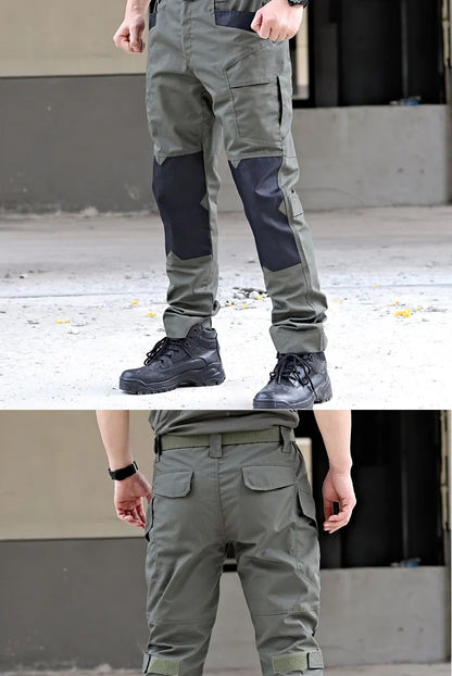 Raiders Tactical Pants Men's Summer Outdoor Work Pants with Multiple Pockets Camouflage Anti Tear Loose Casual Pants
