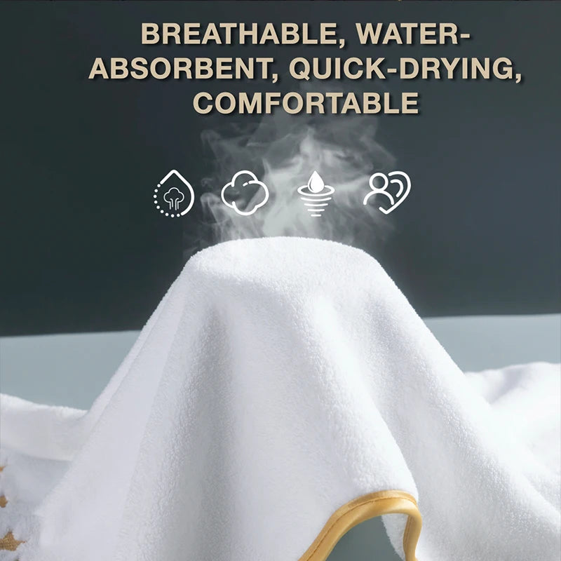 8pcs Luxury Hotel High Quality Coral Fleece Bath Towel Set, Including Soft  Absorbent Quick-Drying Set, Suitable for Bathroom.