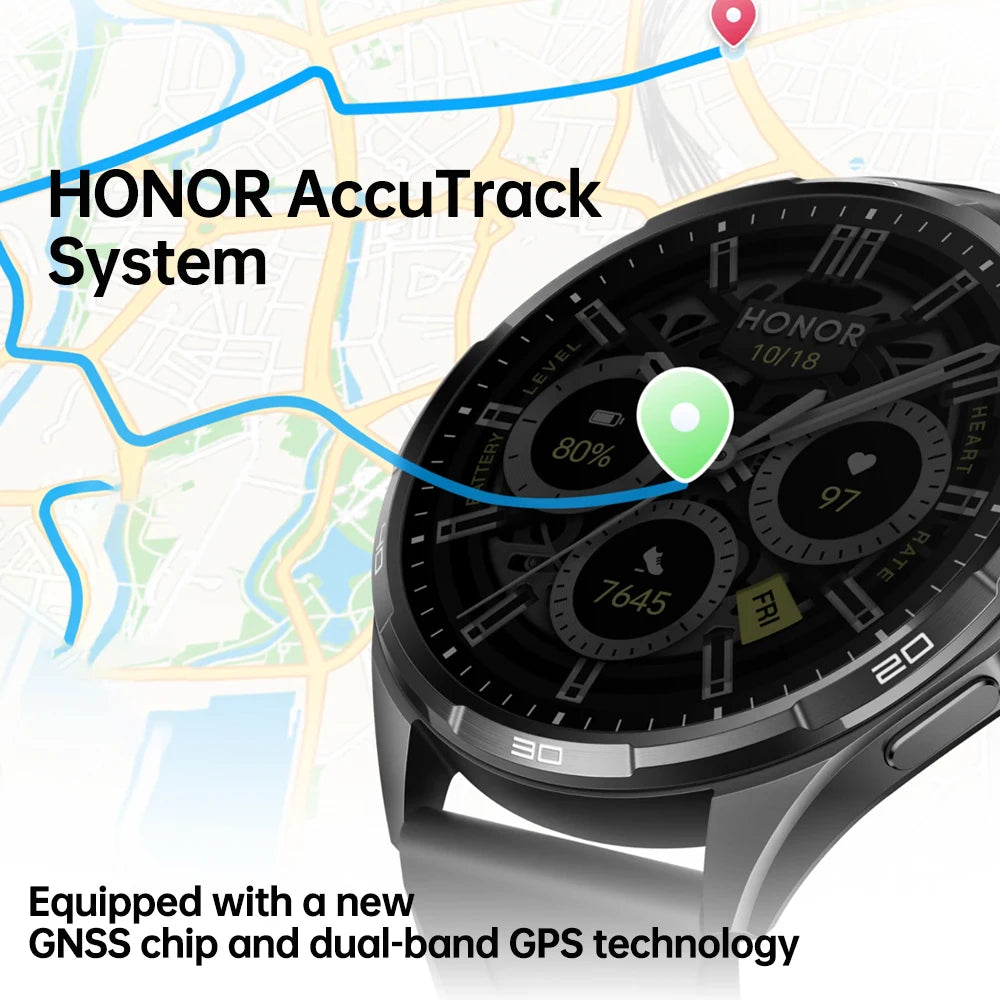Honor Watch 6 new Smartwatch 1.46" AMOLED Up to 35 days battery life Over 120 training and health modes 5ATM waterproof, IP69 protection, Bluetooth 5.4