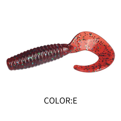 Supercontinent New Soft Bait Angry Spin 25mm 35mm 45mm Fishing Lures Plastic Silicone Worm Moggot Grub Lure Sinking Lures