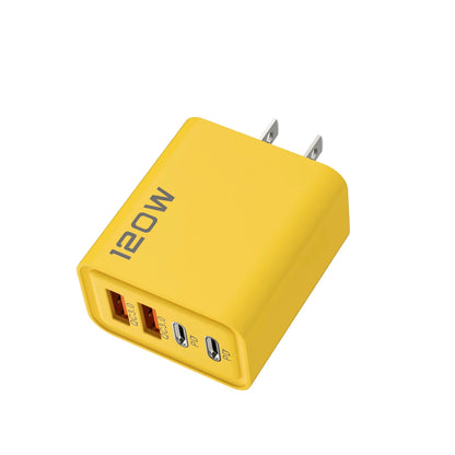 4-port USB-laddare med PD/QC3.0 – EU, US, UK och kabelvarianter