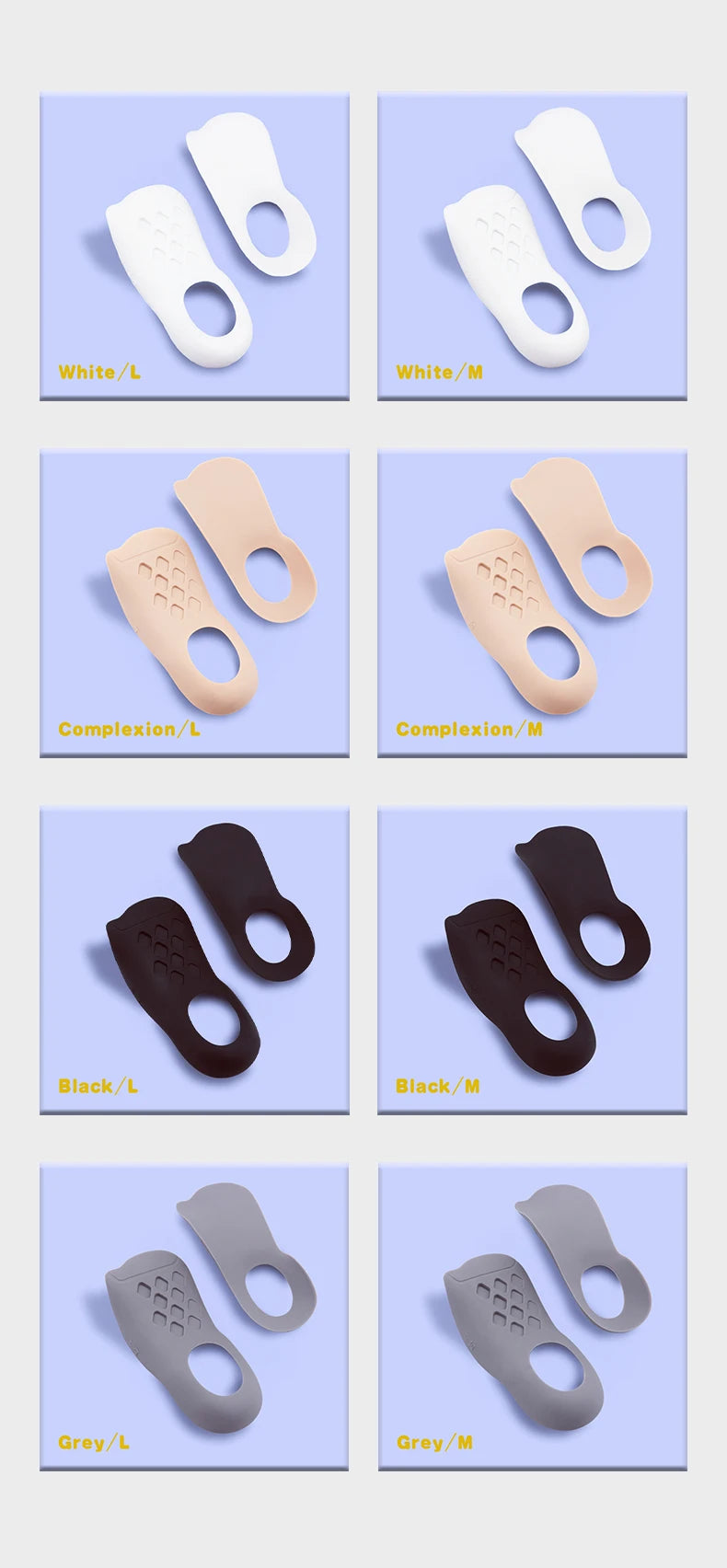1Pair Flat foot O-shaped leg insoles (for shoes) Corrective arch support Plantar Fasciitis Relief men's and women's insoles