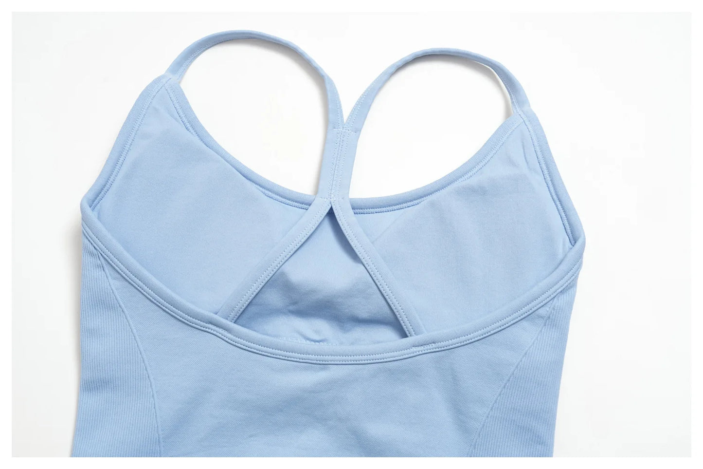 Summer New Yoga Vest Women Workout Crop Tops Cross Back Strap Fitness Bra Shockproof Sports Halter Workout Bra Push Up Yoga Vest