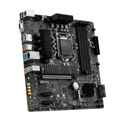 msi B560M PRO-VDH  (mATX, 11th/10th Gen Intel Core, LGA 1200 Socket, DDR4, PCIe 4, CFX, M.2 Slots, USB 3.2, 2.5G LAN Motherboard