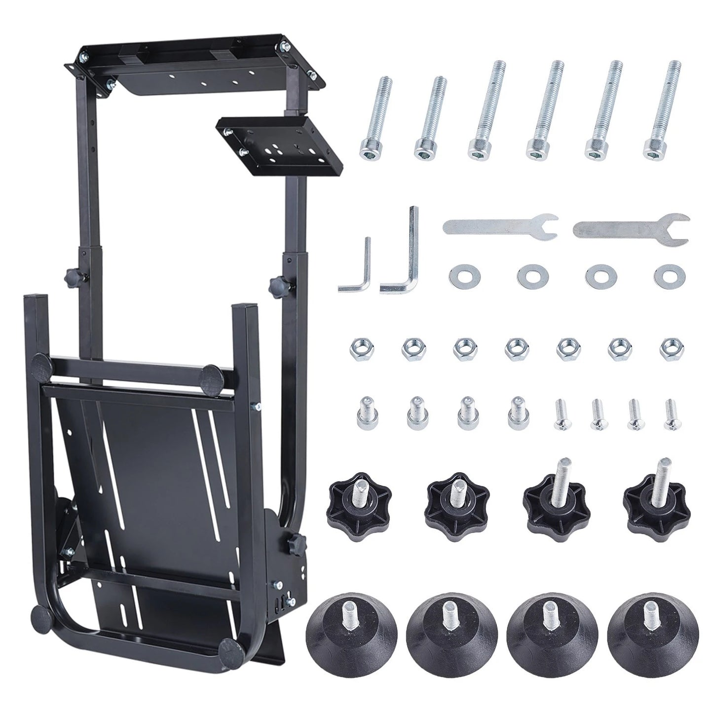 Racing Simulator Self-Career Steering Wheel Stand with Optional Shifter Mount for Xbox PS PlayStation for Logitech G27 G29 Gaming Wheel Stand Wheel Pedals