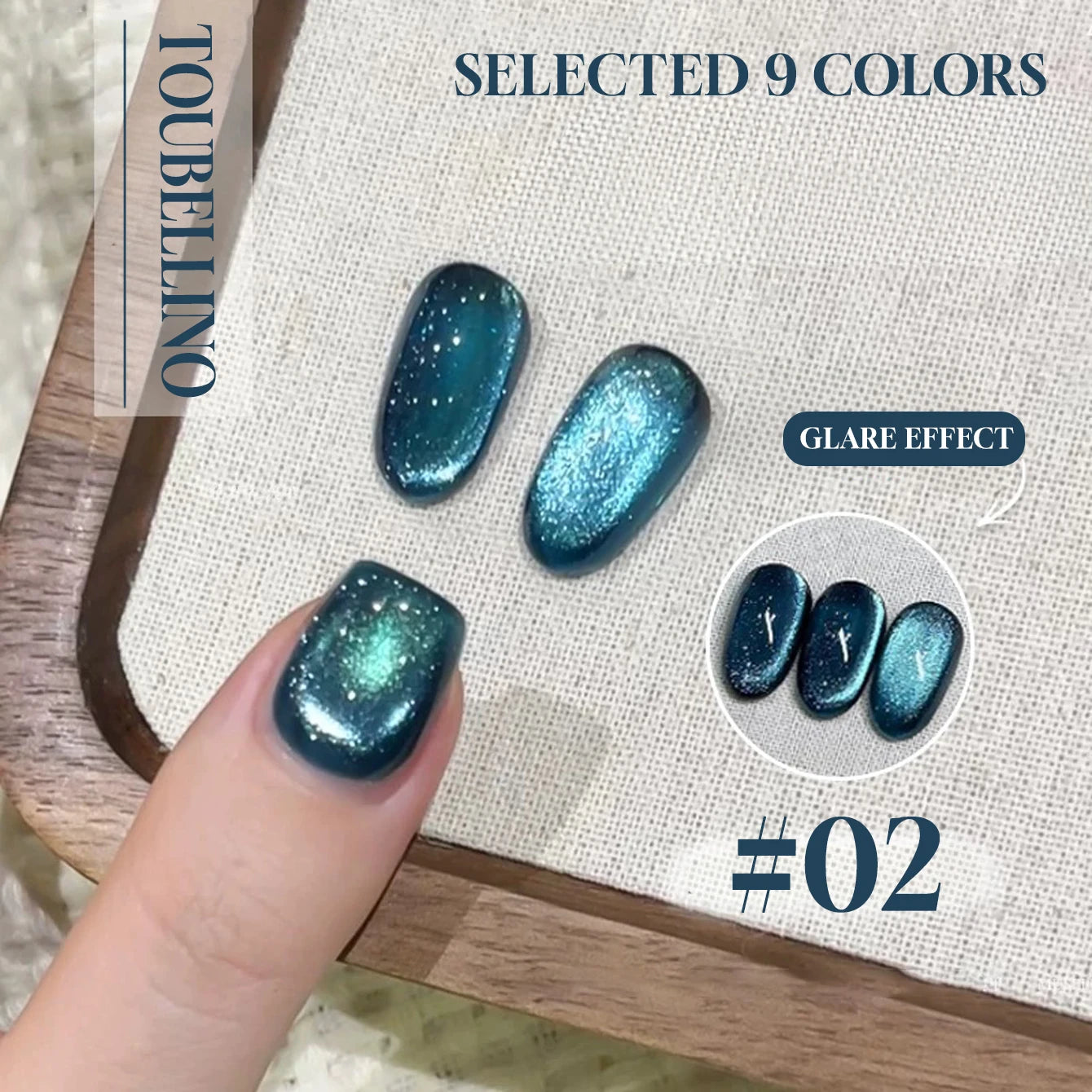 MIANEL 12ML Hibiscus Purple Cat Eye Gel Nail Polish Super Whitening Glass Beads Cat Eye Nails Purple Nials Blue Nails 1-12PCS