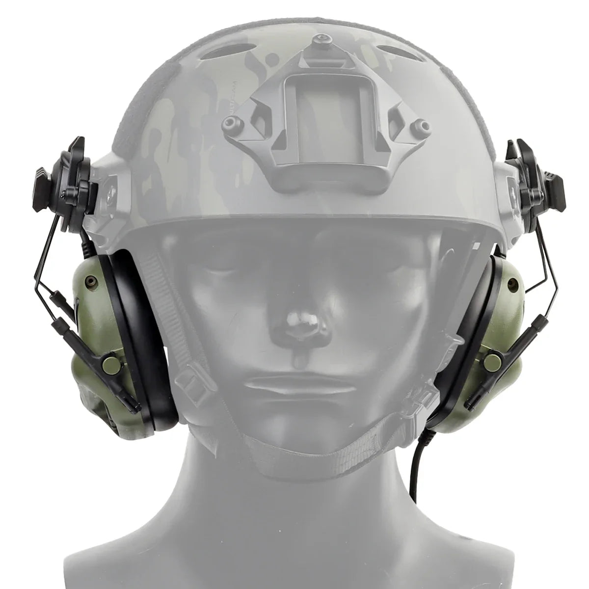Tactical Helmet Headset Non-picking Noise-Cancelling Headset For Gen5 Helmet Headset Baofeng Radio PTT Adapter Mobile Earphone