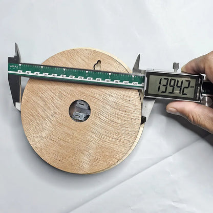 Bastutermometer & Hygrometer i Massivt Trä – Väggmonterad, 15×15 cm, 20–120°C