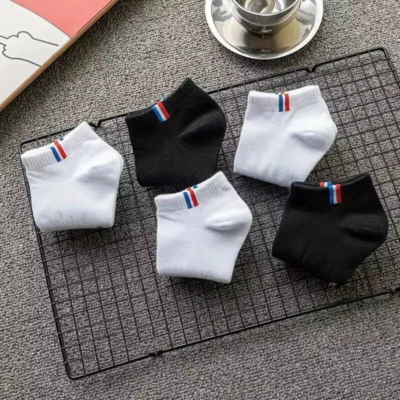 Herr Ankelstrumpor i Bomull 1–50-pack – Andningsbara, Tunna, Sport & Vardag, EU 38–45