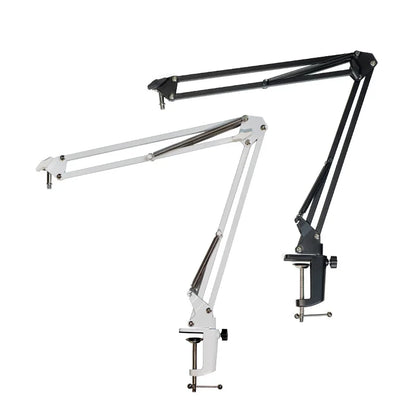 LINIM Microphone Arm Boom,Adjustable Suspension Boom with Heavy Duty Clamp,Scissor Mic Stand for Recording,Gaming