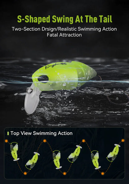 Kingdom Micro Expert Fishing Lure 2.3g 37mm Jointed Floating Minnow Artificial Hard Bait Swimbait Topwater Crankbait Trout Lure