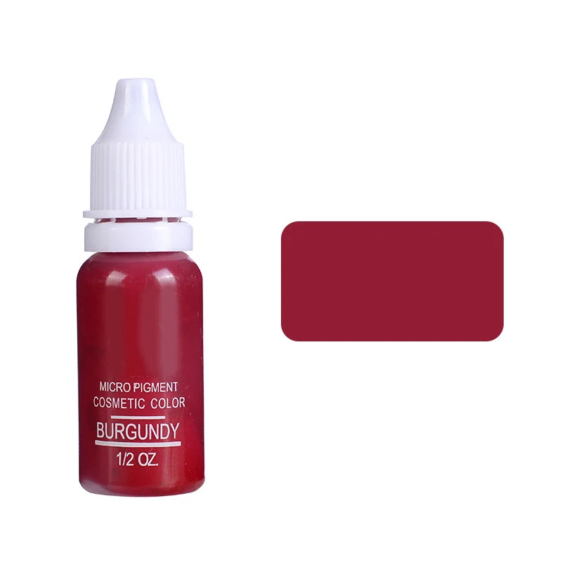 15ml Permanent Makeup Color Natural Eyebrow Dye Plant Tattoo Ink Microblading Pigments For Tattoos Eyebrow Lips Eyelash Set