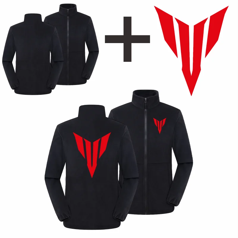 Herr/Dam Fleecejacka Vinter 2026 – Anpassningsbar Tryck Vandring Camping Outdoor S–4XL 6 Färger