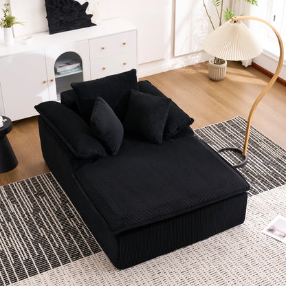 Ramfri loungesoffa i manchester med armstöd – 177 × 122 cm