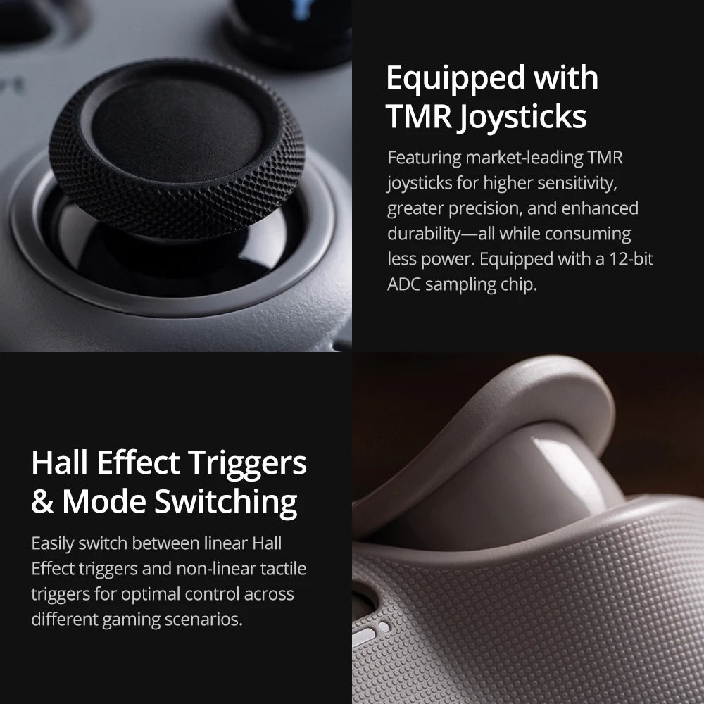 8BitDo Pro 3 Bluetooth Game Controller Wireless Gamepad with TMR Joysticks for NS Nintendo Switch 2, PC Windows, ANDROID, iOS