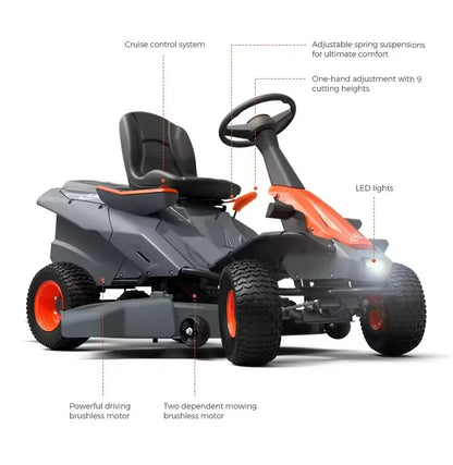 Batteridriven åkgräsklippare