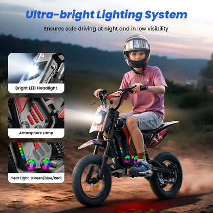 Elektrisk motorcykel-leksak för barn A14 36V 5,2Ah batteri