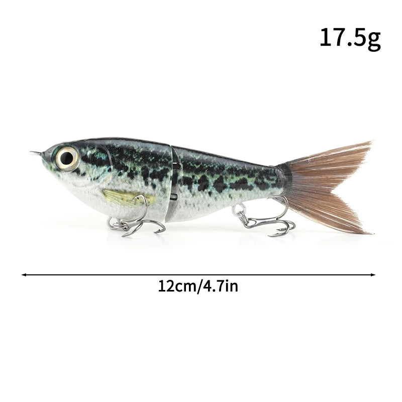 11.5cm 18.5g Balam Glide Bait Swimbait Joint Giant Pike Bass Fishing Lure Hard Bait Catfish Saltwater Lures Leurre De Pêche