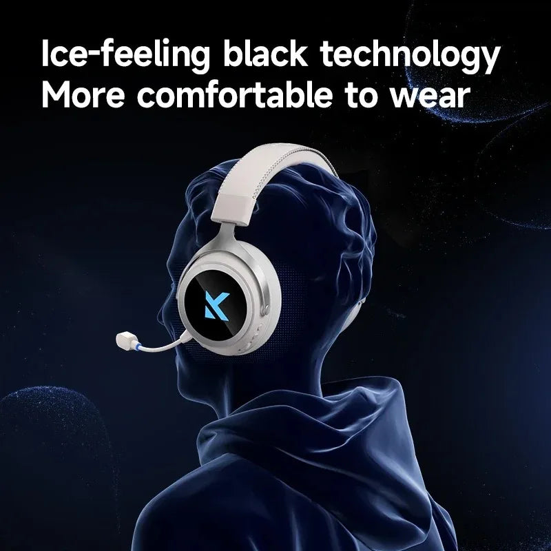 MCHOSE X9 Wireless Headworn Game 7.1 Headset Bluetooth 2.4G Three Mode 53mm Aluminum Foil Polymer Diaphragm ESports Gift Headset