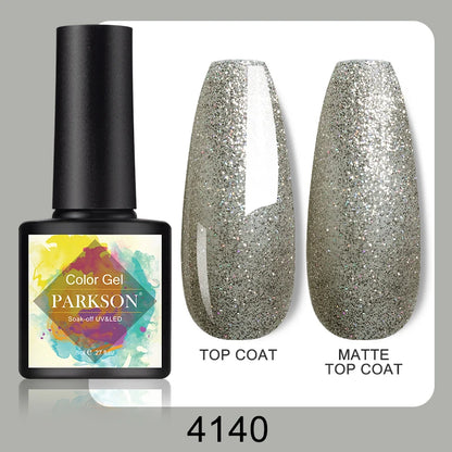 Parkson No Wipe Top Base Coat Nail Gel polish Design Enhancer Varnish Semi Permanent Soak Off UV LED Nail Art Tool