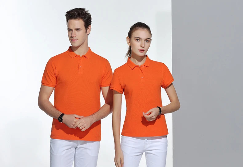 Polo-shirt med Eget Tryck eller Logotyp – 100% Bomull, Unisex S–6XL (Asian)