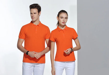 Polo-shirt med Eget Tryck eller Logotyp – 100% Bomull, Unisex S–6XL (Asian)