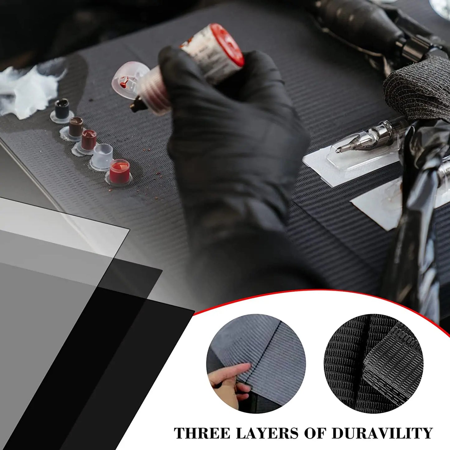250/125/10pcs Tattoo Clean Pad Disposable Colorful Dental Bibs Tattoo Table Covers Cleaning Wipes Napkin Tattoo Accessories