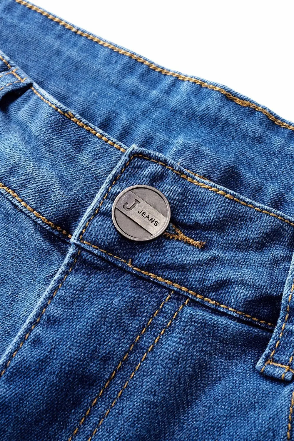 Flare Pants Jeans for Women Vintage Denims Stretch Mid Waist Washed Distressed Pockets Boot Cut 2025 Streetwear Skinny Trousers