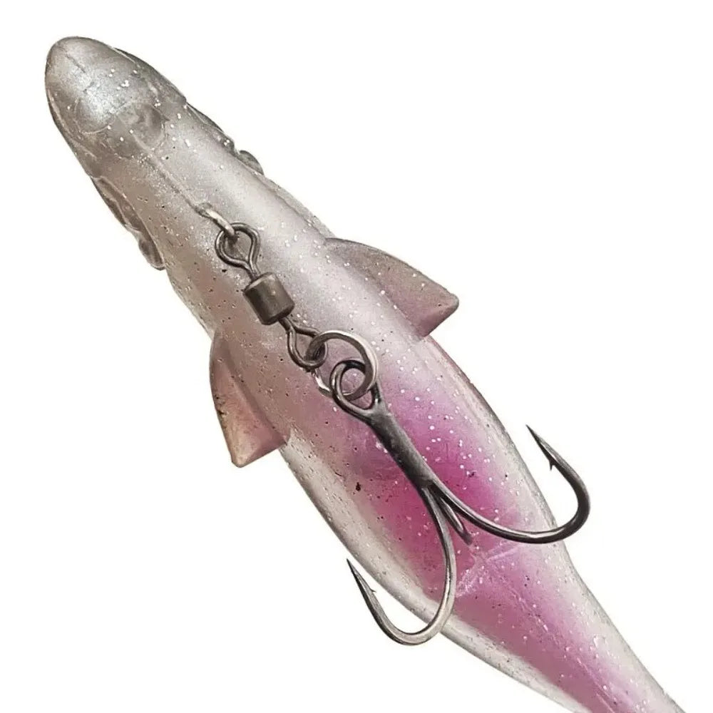 1PC 9cm/9g 12.5cm/21g Zander Pike Fishing Lures Swimbait Paddle Tail Realistic Soft Plastic Lure With Salwater Freshwater Hook