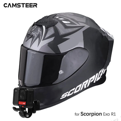 for Scorpion Exo R1 Helmet Custom Aluminium Chin Mount for GoPro Hero 13 12 11 10 Insta360 X4 X3 Ace Pro DJI Action 5 4 3 Camera