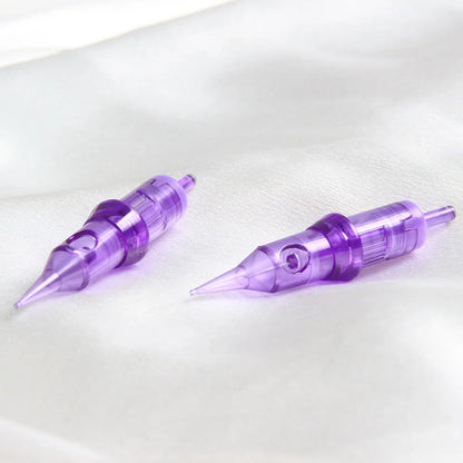 10pcs Tattoo Makeup Cartridge For Tattoos Pen Gun Machines Disposable 0.30MM Pink Sterilized Safe Single Needles
