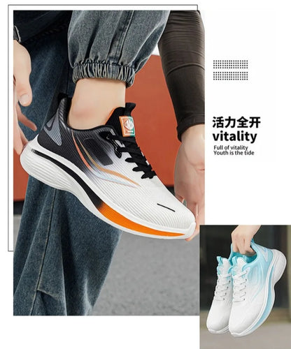 Men's Summer Carbon Plate Marathon Running Shoes Air Cushion Tennis Sneakers Breathable Comfortable Men Basketball Sports Shoes