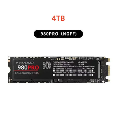 M.2 NVMe SSD 980Pro 990Pro – PCIe 4.0 7400MB/s 1TB 2TB 4TB Laptop & PC USB Type-C Snabb Lagring 2026