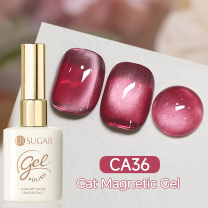 UR SUGAR 15ml Cat Magnetic Gel Nail Polish 30 Colors Semi Permanent Magnetic Gel UV/LED Soak Off Painting Vanrish Design