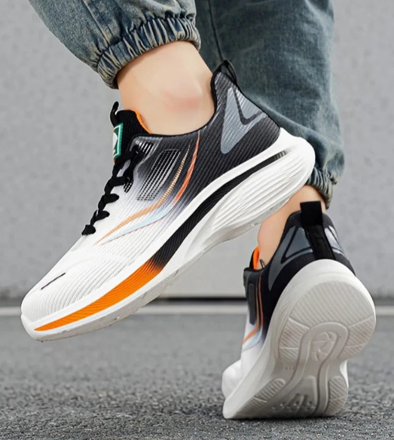 Men's Summer Carbon Plate Marathon Running Shoes Air Cushion Tennis Sneakers Breathable Comfortable Men Basketball Sports Shoes