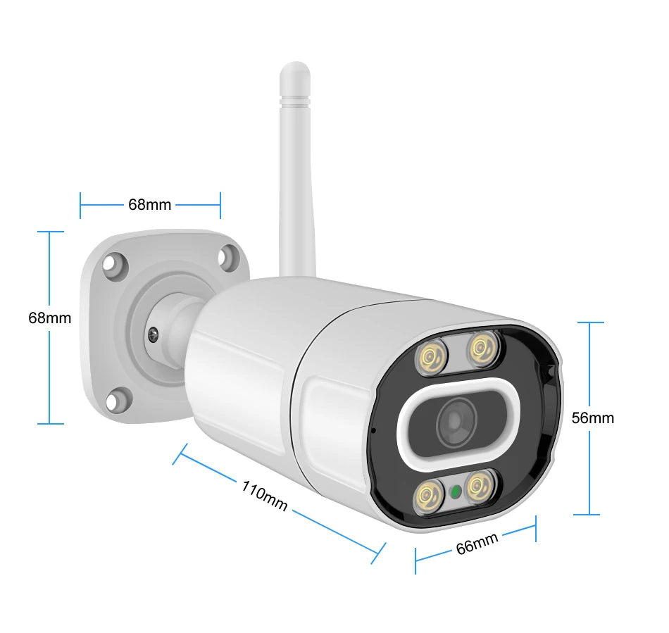 Smar Outdoor IP Wifi 3MP Survalance Camera for Wifi CCTV System Kit Human Detection Night Vision Video Cam ICSEE Two Way Audio