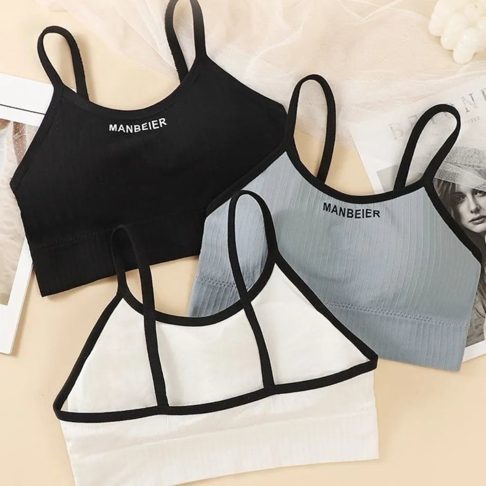 Sweet Lingerie Wireless Bra Simple Elastic Brassiere for Women Underwear Seamless Bras Yoga