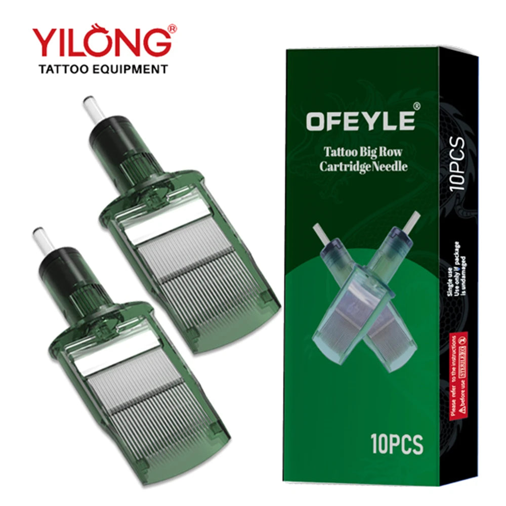 10 PCS Super Big Cartridge Needle Professional Tattoo Cartridge Tattoo Equipment Large Row Needle Tattoo