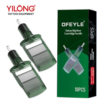 10 PCS Super Big Cartridge Needle Professional Tattoo Cartridge Tattoo Equipment Large Row Needle Tattoo