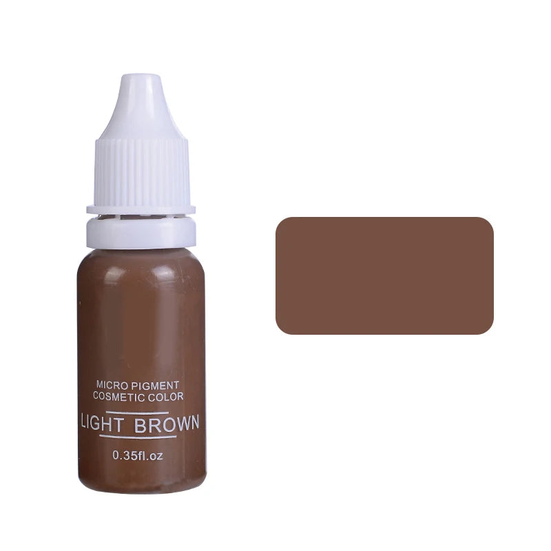 15ml Permanent Makeup Color Natural Eyebrow Dye Plant Tattoo Ink Microblading Pigments For Tattoos Eyebrow Lips Eyelash Set