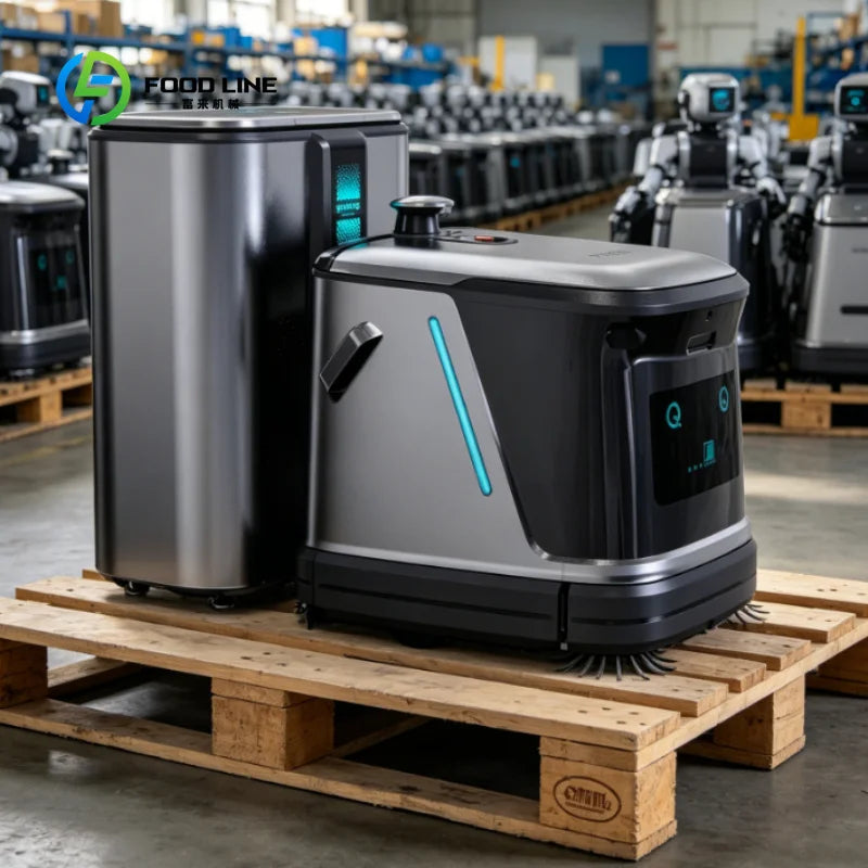Anpassad industriell städrobot för golv