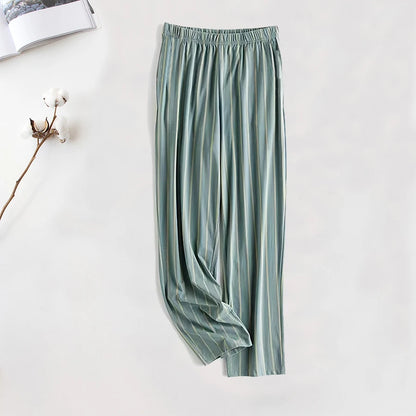 Herr Pyjamasbyxor Långa – Tunna Andningsbara Casual Hemmabyxor, 12 Färger M–6XL