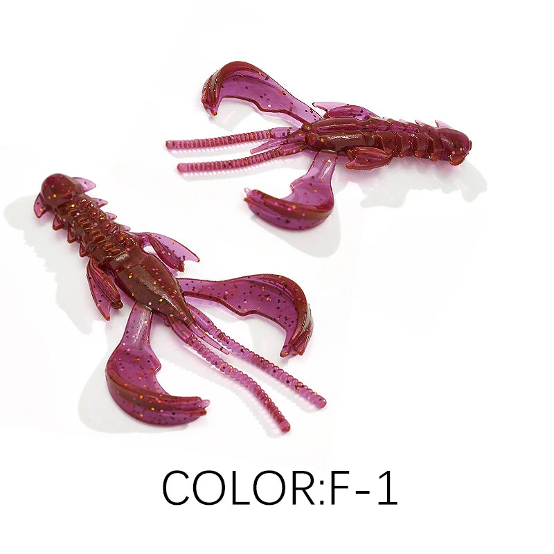 Supercontinent Crazy Lures 65mm/10pcs 40mm/20pcs Soft Lure Fishing Lures Shrimp Lobster Soft Plastic Lure Fishing Lures