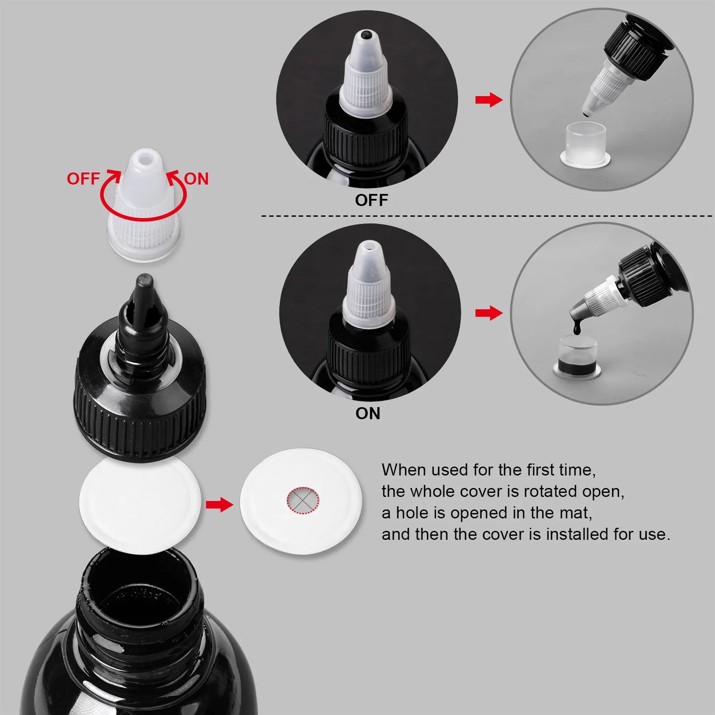 15/30/120/200/240ML Tattoo Ink Professional DIY Tattoo Pigment Practice Tattoo Ink Body Art Paint Tattoo Color