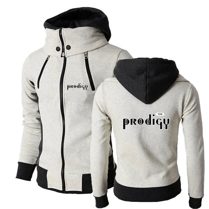Hoodie-jacka med Dragkedja Herr – Tryckt Streetwear Vår/Höst, S–3XL