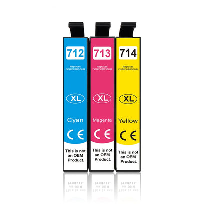 InkGarden T0711 Bläckpatron för Epson Stylus SX110 SX215 SX218 SX400 SX405 SX410 SX415 SX510W SX515W DX7400 Skrivare