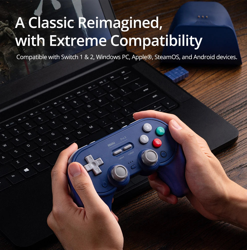 8BitDo Pro 3 Bluetooth Game Controller Wireless Gamepad with TMR Joysticks for NS Nintendo Switch 2, PC Windows, ANDROID, iOS