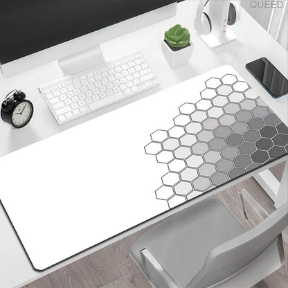900x400 Geometric Art Large Gaming Mouse Pad Gamer Big Mouse Mat Computer Gaming Locking Edge MousePad Keyboard Desk Mice Pads