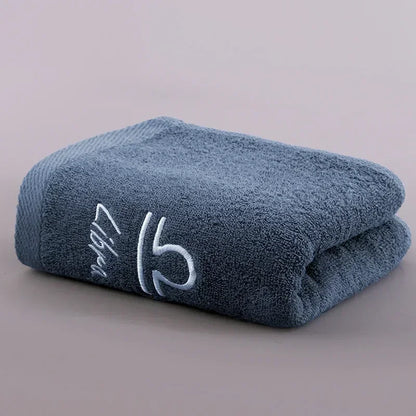 12 Constellation Letters Towel Embroidery Cotton Absorbent Quick Dry Lovers Gift Thickened Sport Soft fashion Face Towel 35x75cm